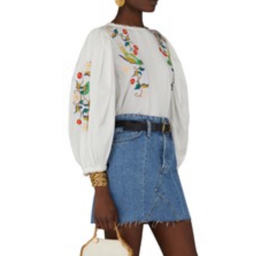 Farm Rio “Pitanga Embroidery Blouse”. New with tags from Sundance. - Picture 8 of 13